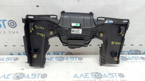 Chevrolet Volt 16 lower center dashboard trim panel - black, worn