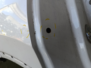 Honda CRV 17-22 rear right quarter fender, sawn off, white, nicks, non-factory hole