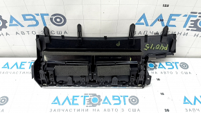 Central air duct deflector for Toyota Prius V 15-17, black with chrome, 2 sections