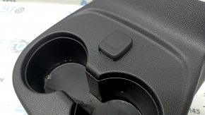 Chevrolet Volt 16 rear center console trim with cup holders - black, with cigarette lighter, scratches
