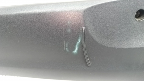 Left side driver's seat trim for Toyota Prius V 15-17, black, mechanical, plastic faded, scratches