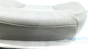 Toyota Prius V 12-17 passenger seat cushion upholstery, gray leather, perforated, dry-cleanable