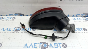 Right side mirror assembly VW Tiguan 18-19, 6+2 pins, BSM, turn signal, heated, red