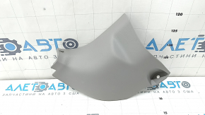 The front lower left pillar trim for a Toyota Prius V 15-17 is gray, the plastic has turned white.