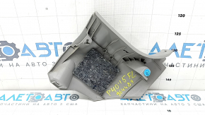 The front lower left pillar trim for a Toyota Prius V 15-17 is gray, the plastic has turned white.