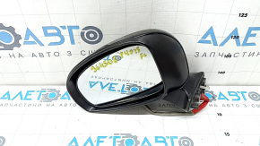 Left side mirror assembly for Toyota Prius V 15-17, 5 pins, black