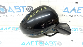 Right side mirror assembly for Toyota Prius V 12-17, 5 pins, black, cracks in the mirror frame