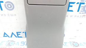 Rear center console trim for Toyota Prius V 15-17, gray, with cup holders, scratches