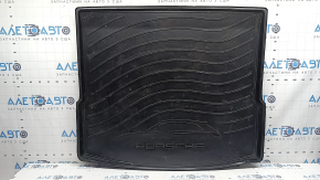 Black rubber trunk mat for Porsche Macan 15-20