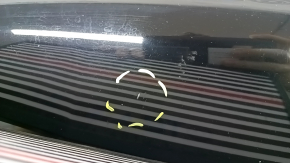 Naked hood of a Porsche Macan 15-18, aluminum, black A1, dents, chips, bumps