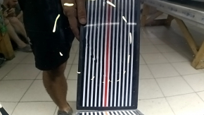 Naked hood of a Porsche Macan 15-18, aluminum, black A1, dents, chips, bumps