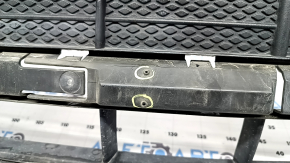 Front bumper grille, central, Porsche Macan 15-18, structure, for parking sensors, non-factory holes, broken fasteners