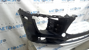 Front bumper, bare, Porsche Macan 15-18, with parking sensors, black, non-factory holes, chips
