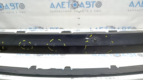 Front bumper, bare, Porsche Macan 15-18, with parking sensors, black, non-factory holes, chips