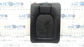Right rear seat backrest for Porsche Macan 15-18, black leather combined with Alcantara