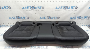 Rear seat cushion for Porsche Macan 15-18, black leather combined with Alcantara