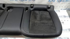 Rear seat cushion for Porsche Macan 15-18, black leather combined with Alcantara