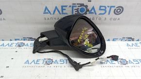Right side mirror assembly for Porsche Macan 15-26, 11 pins, turn signal, backlight, heated, auto-dimming, black