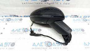 Right side mirror assembly for Porsche Macan 15-26, 11 pins, turn signal, backlight, heated, auto-dimming, black