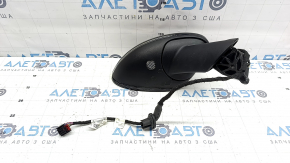 Right side mirror assembly for Porsche Macan 15-26, 11 pins, turn signal, backlight, heated, auto-dimming, black