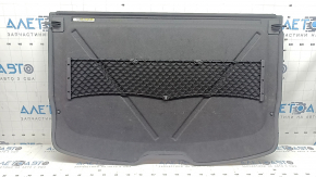 Black luggage compartment shelf for a Porsche Macan 15-18, with mesh, worn, needs cleaning