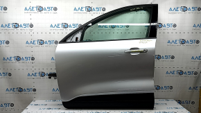 Ford Escape MK4 2020 keyless front left door assembly, with code, silver UX, dents, scratches on the trim