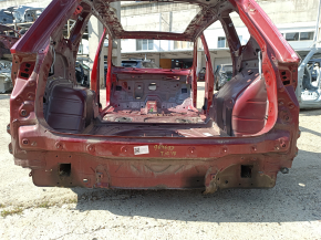 Rear panel VW Tiguan 18-24 2-piece, on the body, red