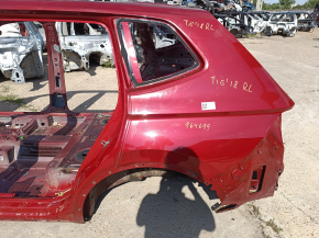 Quarter wing rear left VW Tiguan 18-24 long on the body, red, bumper