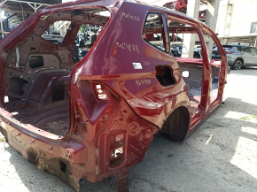 Quarter wing rear right VW Tiguan 18-24 long on the body, red, pokes