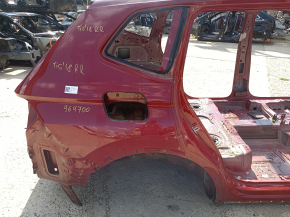 Quarter wing rear right VW Tiguan 18-24 long on the body, red, pokes