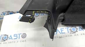 Left arch trim for Porsche Macan 15-18, black, scratches, broken fastener, missing fastener fragment