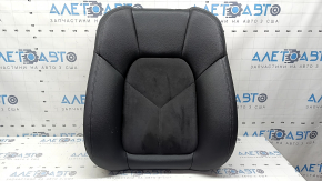 Porsche Macan 15-18 passenger seat back upholstery, black leather combined with Alcantara, heated, ready to clean