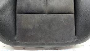 Porsche Macan 15-18 passenger seat upholstery, black leather combined with Alcantara, heated, dry-cleanable