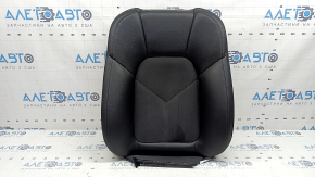 Driver's seat back upholstery for Porsche Macan 15-18, black leather combined with Alcantara, heated, ready to clean