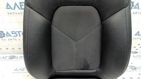 Driver's seat back upholstery for Porsche Macan 15-18, black leather combined with Alcantara, heated, ready to clean