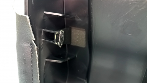 Rear seat cushion trim, 2nd row, right, Ford Escape MK4 20-26, black leather with perforation, hybrid, broken fastener