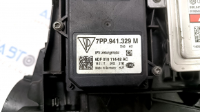 Right front headlight assembly for Porsche Macan 15-18, xenon, with washer, adaptive, black, chipped