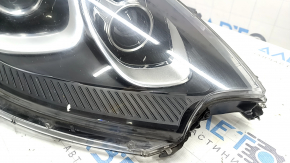 Right front headlight assembly for Porsche Macan 15-18, xenon, with washer, adaptive, black, chipped