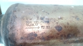 VW Tiguan 18-24 AWD exhaust pipe with catalytic converter, with bracket, torn mesh