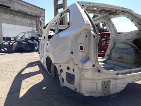 Quarter wing rear left Volvo XC90 16-26 on the body, white, dents, corrosion
