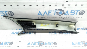 Left front pillar trim for Porsche Macan 15-21, black fabric, scratches