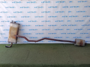 Volvo XC90 16-18 T6 rear exhaust pipe with resonator, rusty, broken stud