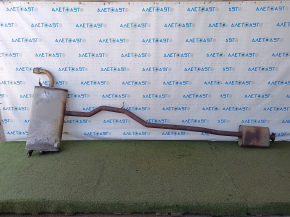 Volvo XC90 16-18 T6 rear exhaust pipe with resonator, rusty, broken stud
