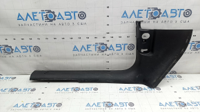 Front left door sill trim for Porsche Macan 15-26, black, no chrome insert, scratches, dry cleanable