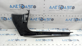 Front left door sill trim for Porsche Macan 15-26, black, no chrome insert, scratches, dry cleanable