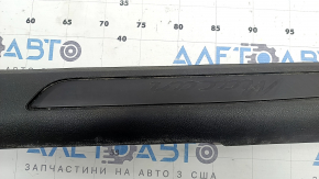 Front left door sill trim for Porsche Macan 15-26, black, no chrome insert, scratches, dry cleanable