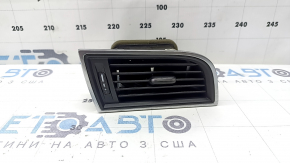 Left front panel air vent deflector for Porsche Macan 15-18 without backlight, black with chrome
