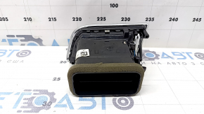 Left front panel air vent deflector for Porsche Macan 15-18 without backlight, black with chrome