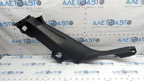 Rear left door sill trim for Porsche Macan 15-26, black, airbag-ready, worn