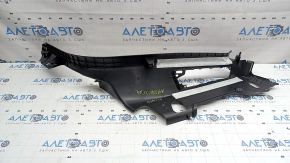Rear left door sill trim for Porsche Macan 15-26, black, airbag-ready, worn